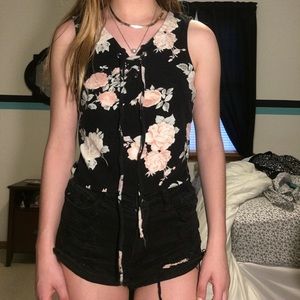 rue21 floral croptop